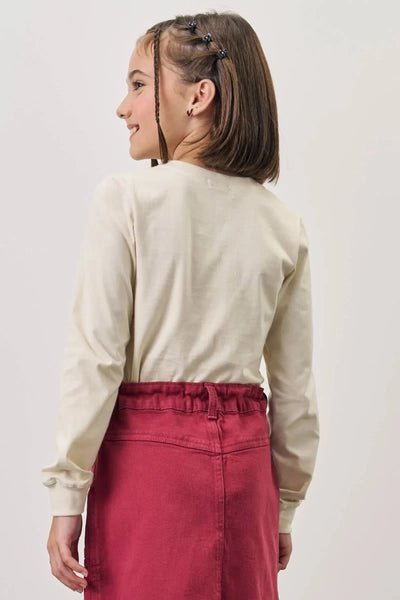 Blusa Boxy em Meia Malha 80370 Vic&Vicky Teen Menina