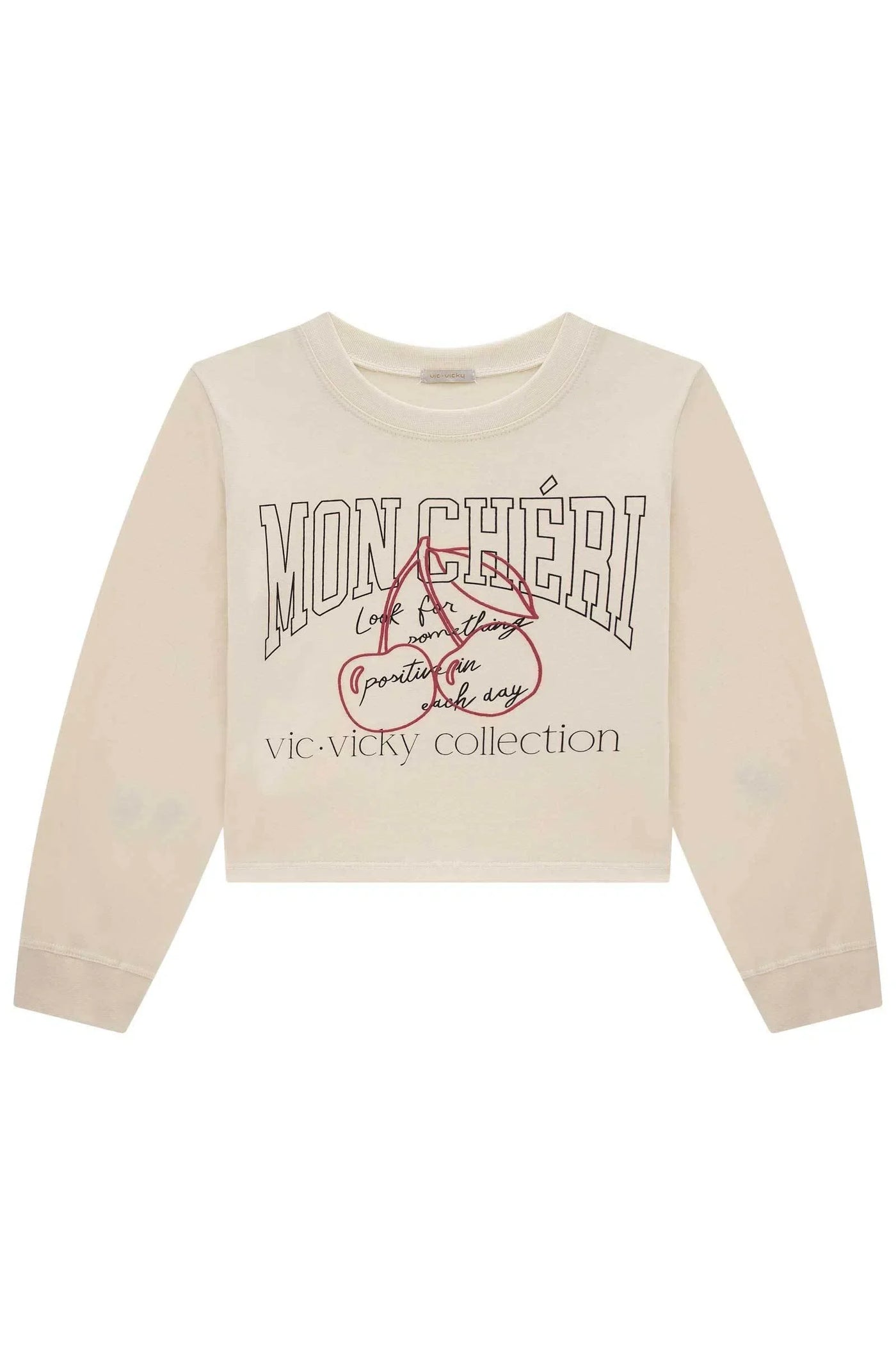 Blusa Boxy em Meia Malha 80370 Vic&Vicky Teen Menina