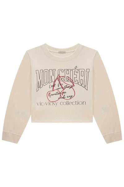 Blusa Boxy em Meia Malha 80370 Vic&Vicky Teen Menina