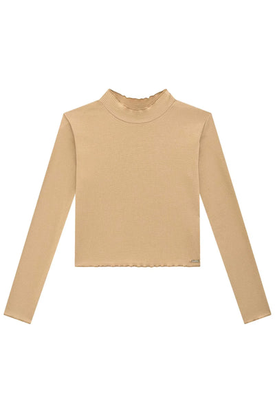 Blusa Cropped em Canelado Liz 79160 Lilimoon Teen Menina