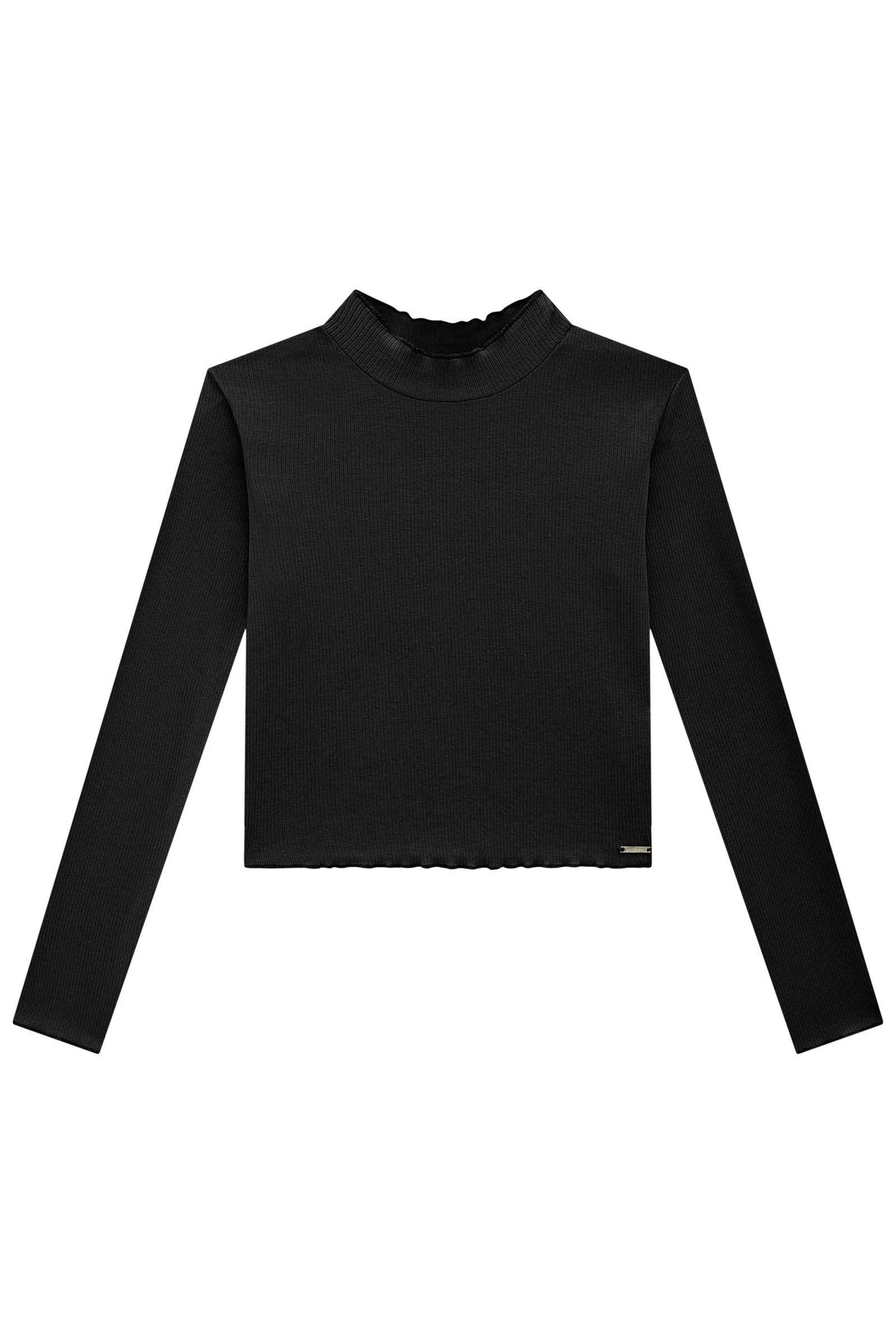Blusa Cropped em Canelado Liz 79160 Lilimoon Teen Menina