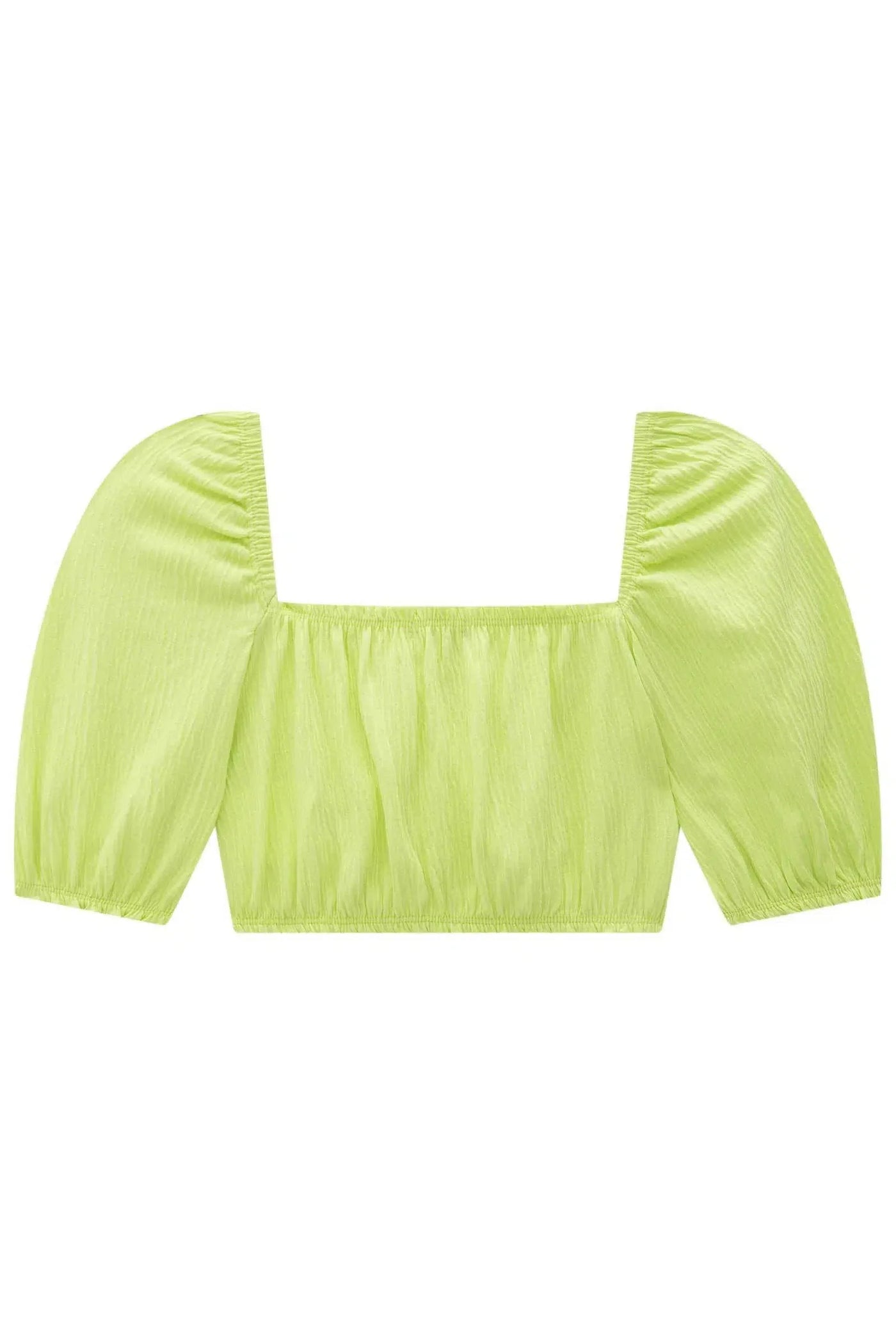 Blusa Cropped Teen Menina em Malha Wave 81346 Vic&Vicky