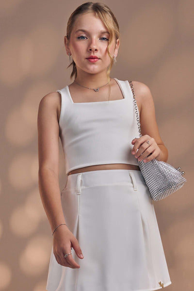 Blusa Cropped em Ribana Fancy 83506 Vic&Vicky Teen Menina