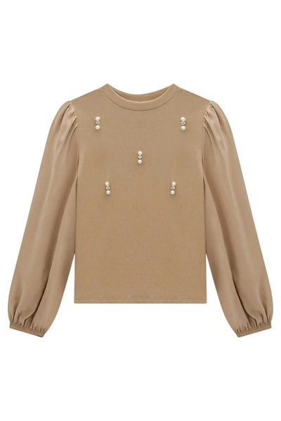 Blusa em Canelado Liz e Viscose 80604 Vic&Vicky Teen Menina