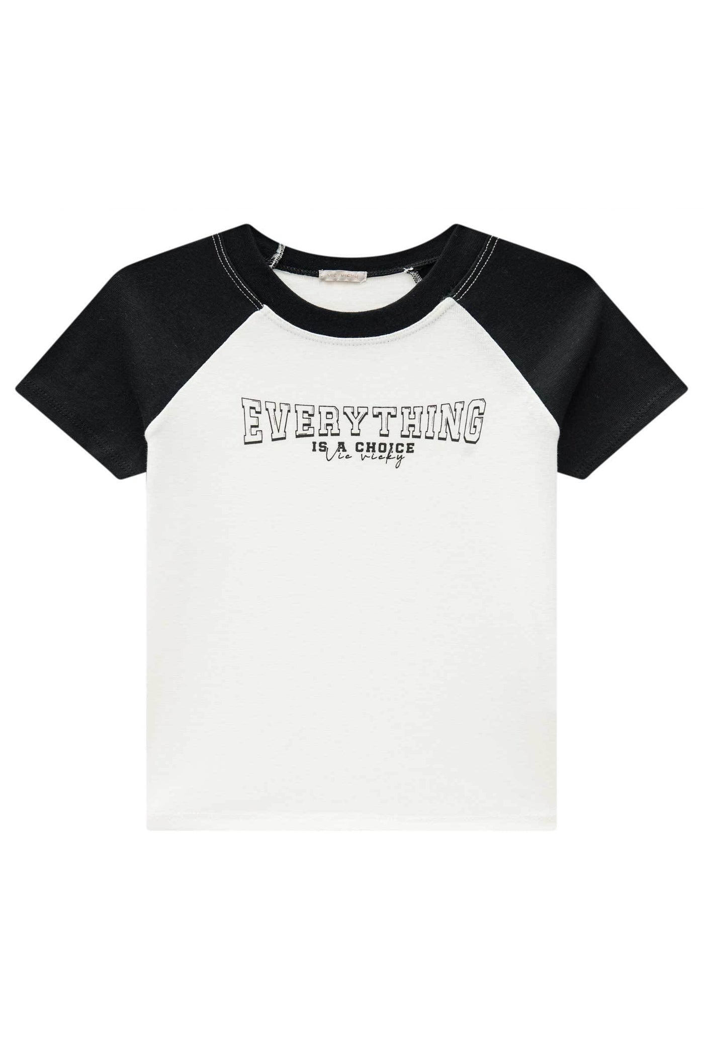 Blusa Raglan Baby Look em Ribana 83291 Vic&Vicky Teen Menina