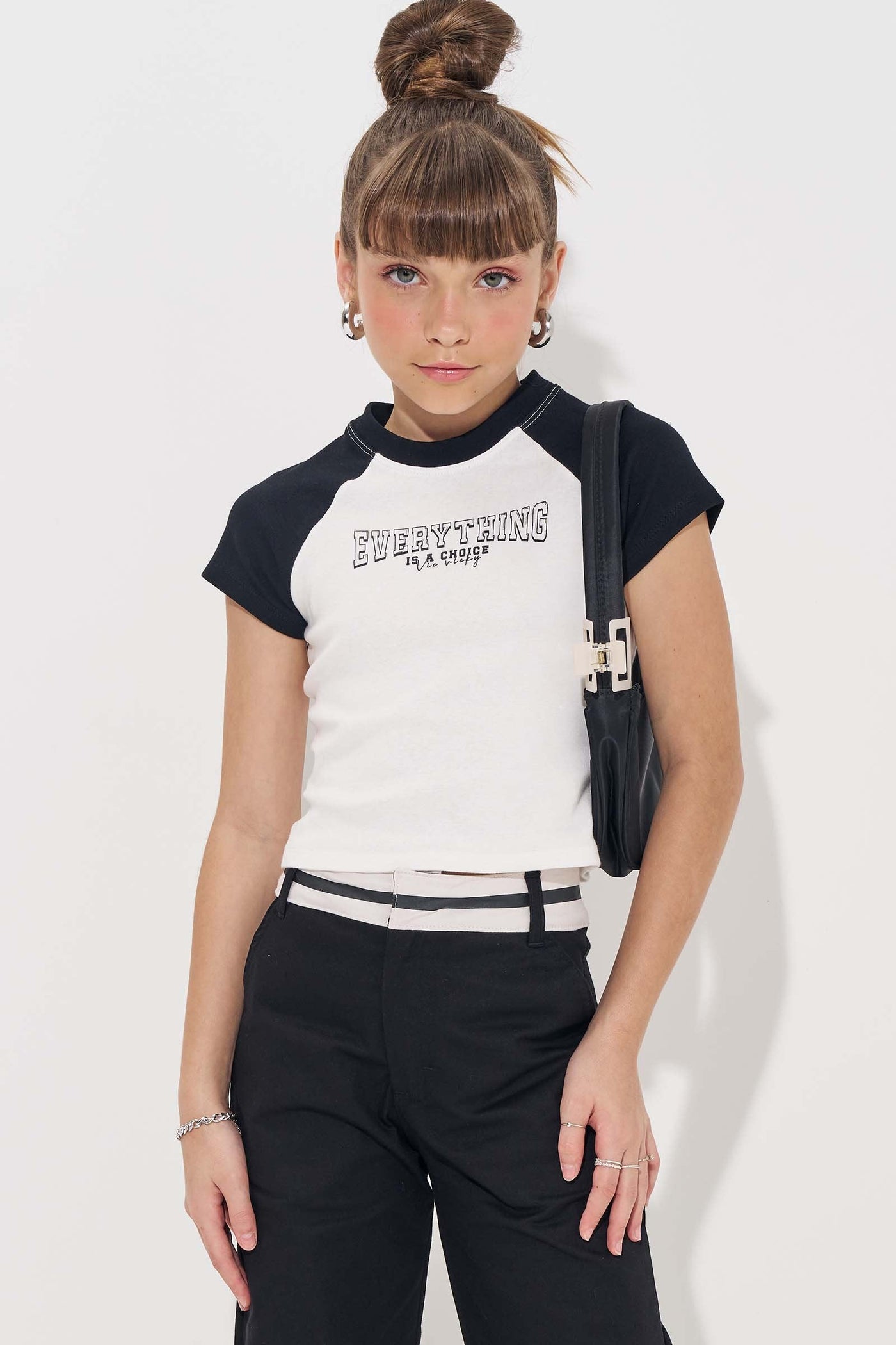 Blusa Raglan Baby Look em Ribana 83291 Vic&Vicky Teen Menina