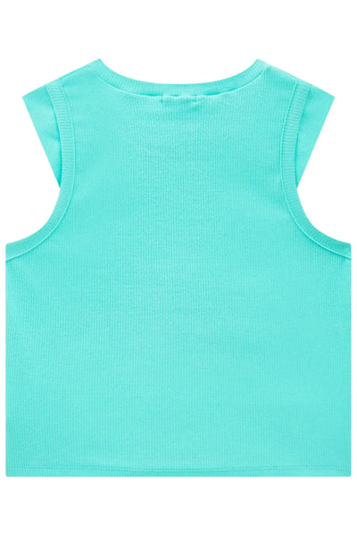 Blusa Regata Boxy em Canelado Liz 86904 Vic&Vicky Teen Menina