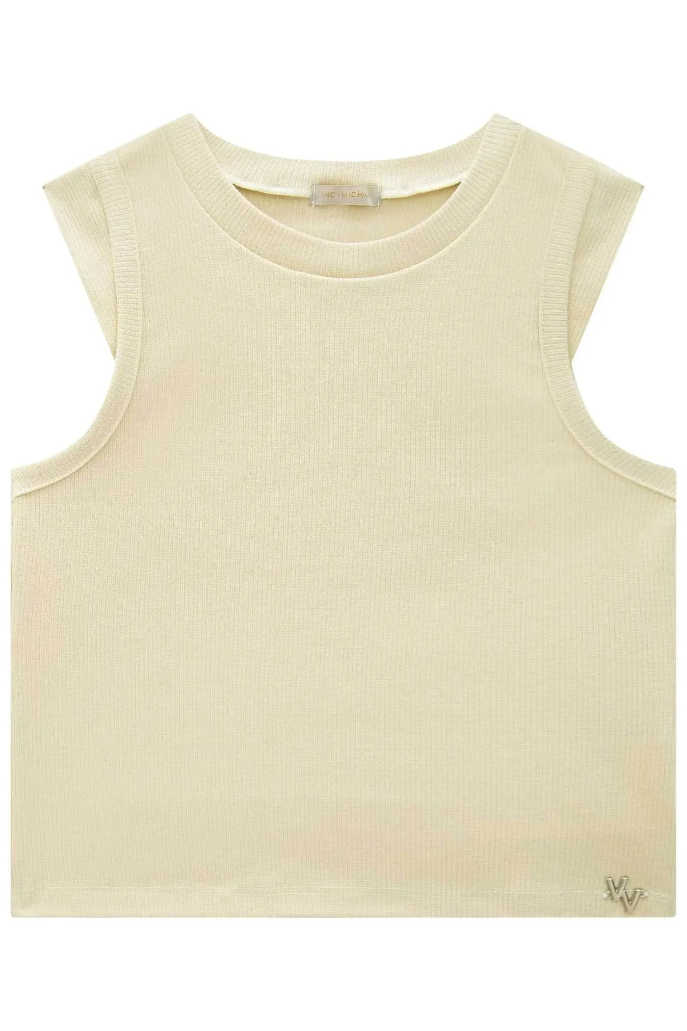 Blusa Regata Boxy em Canelado Liz 86904 Vic&Vicky Teen Menina