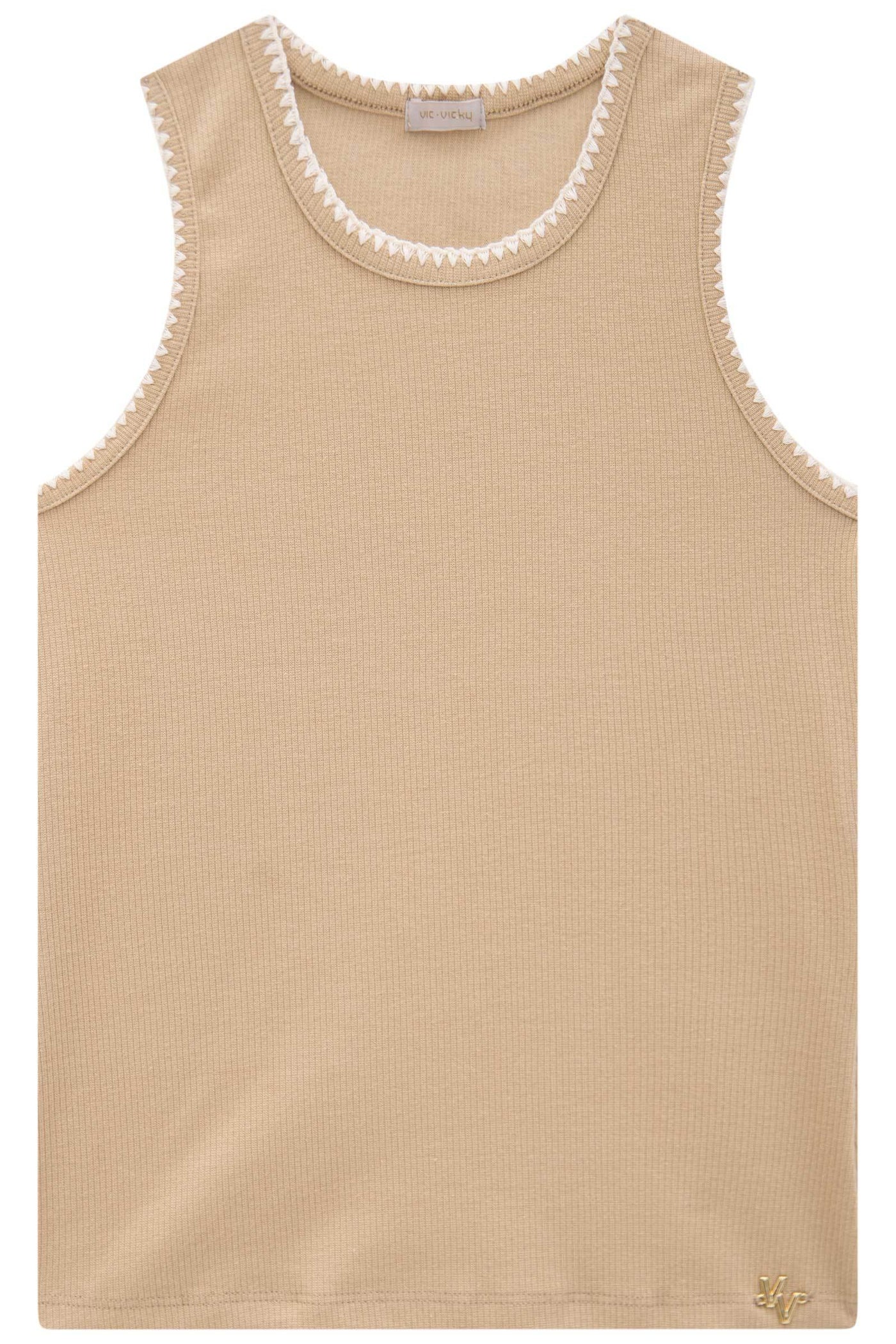 Blusa Regata em Canelado Liz 83539 Vic&Vicky Teen Menina