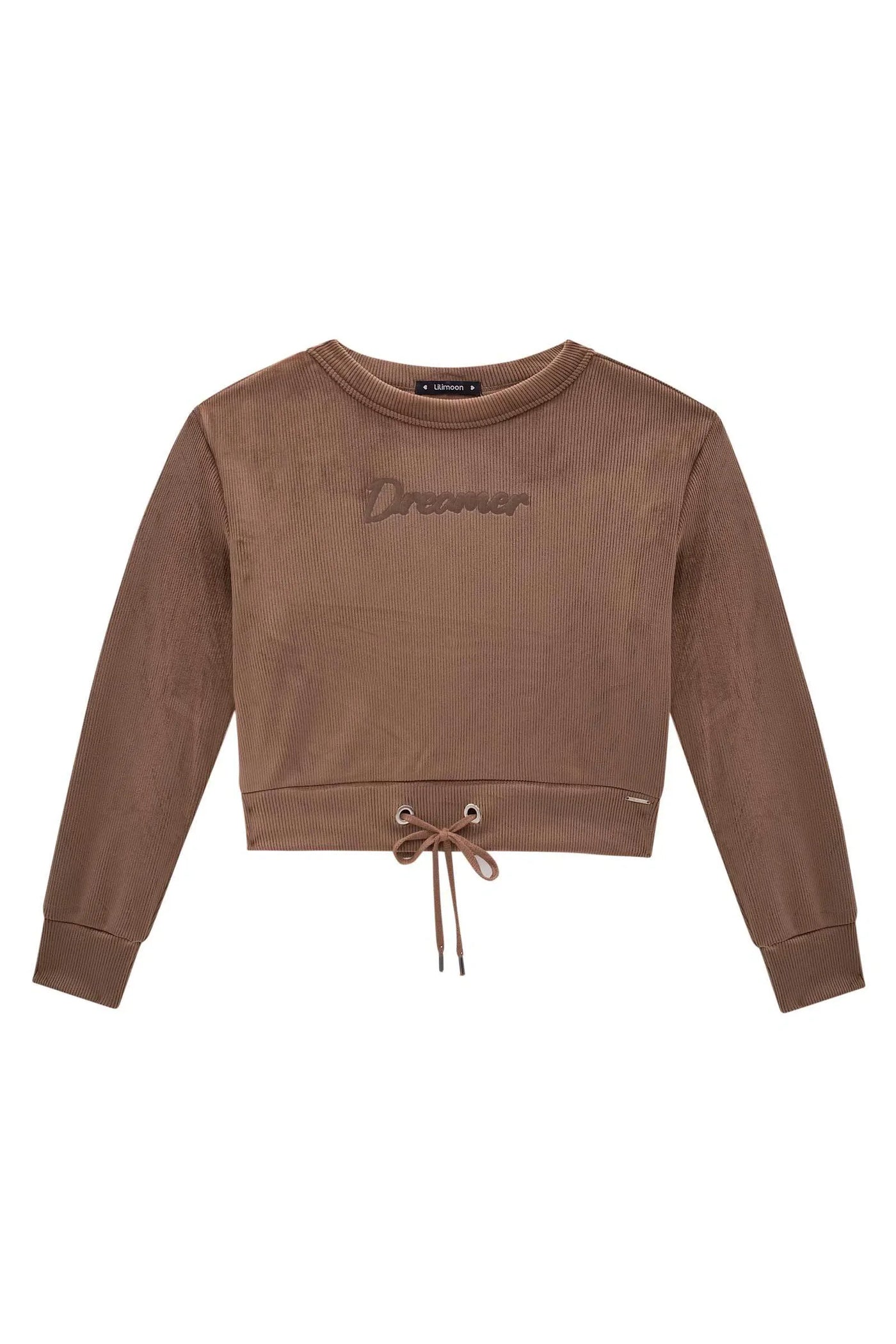 Blusão Boxy em Tecido Fleece Cotele 79123 Lilimoon Teen Menina