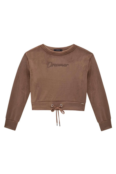 Blusão Boxy em Tecido Fleece Cotele 79123 Lilimoon Teen Menina