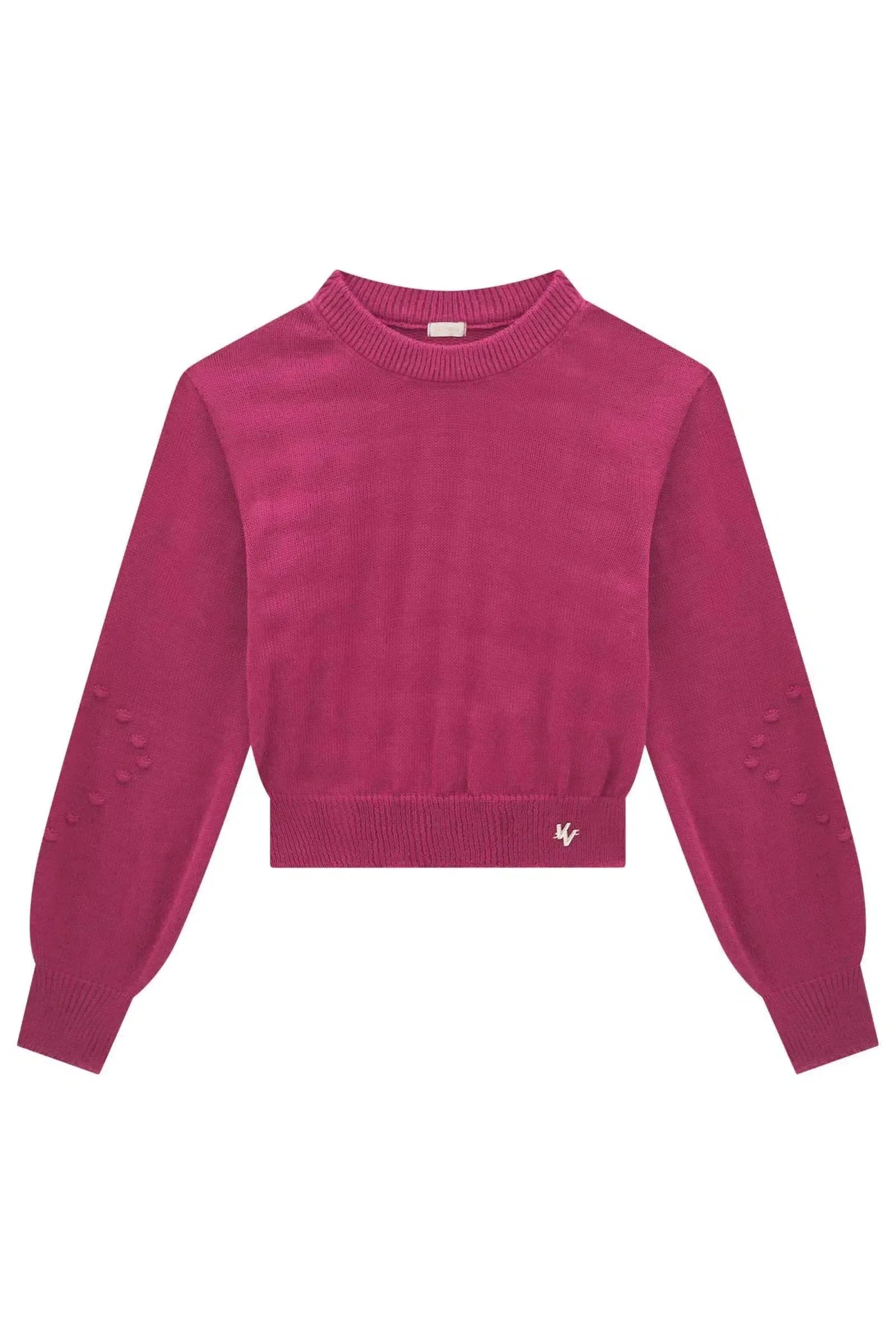 Blusão Boxy em Tricot 100% Acrílico 83851 Vic&Vicky Teen Menina