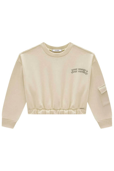 Blusão Cropped Baggy em Moletom com Pelúcia 80212 Lilimoon Teen Menina