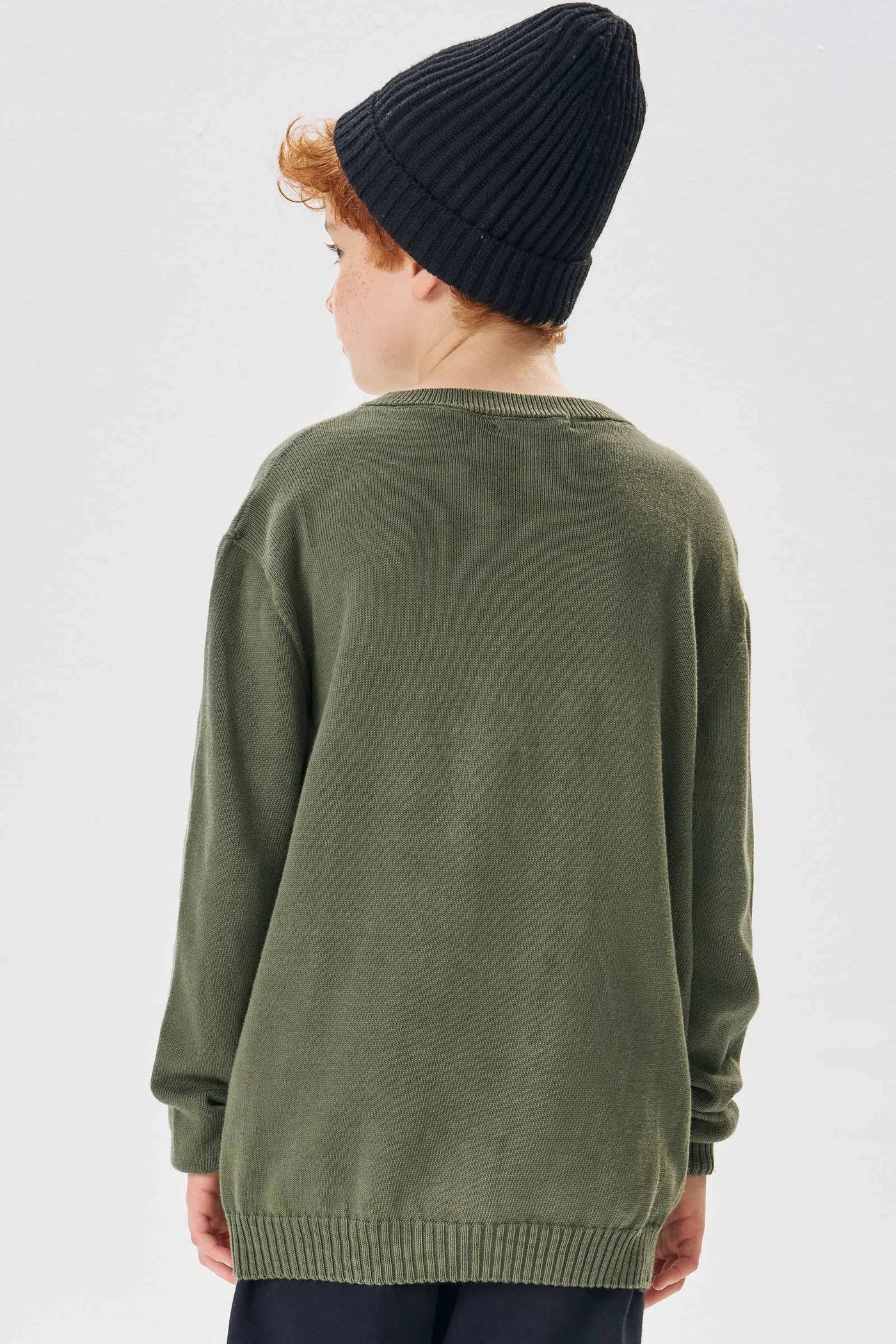 Blusão em Tricot Fio Tinto 100% Algodão sem Costura 78742 Johnny Fox Teen Menino