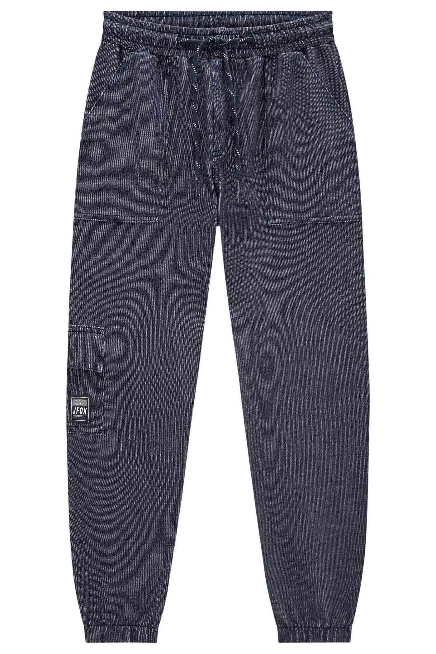 Calça Jogger em Malha Denim com Elastano 80232 Johnny Fox Teen Menino