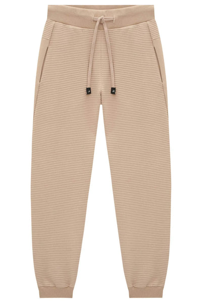 Calça Jogger em Moletom Relevo sem Pelúcia com Detalhe em Moletom Liso sem Pelúcia 81031 Johnny Fox Teen Menino