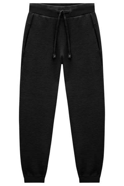 Calça Jogger em Moletom Relevo sem Pelúcia com Detalhe em Moletom Liso sem Pelúcia 81031 Johnny Fox Teen Menino