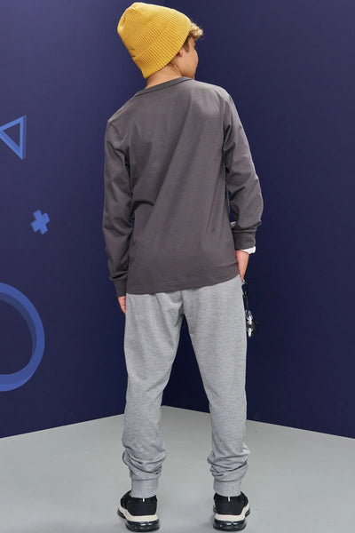 Calça Jogger em Molevisco 81071 Johnny Fox Teen Menino