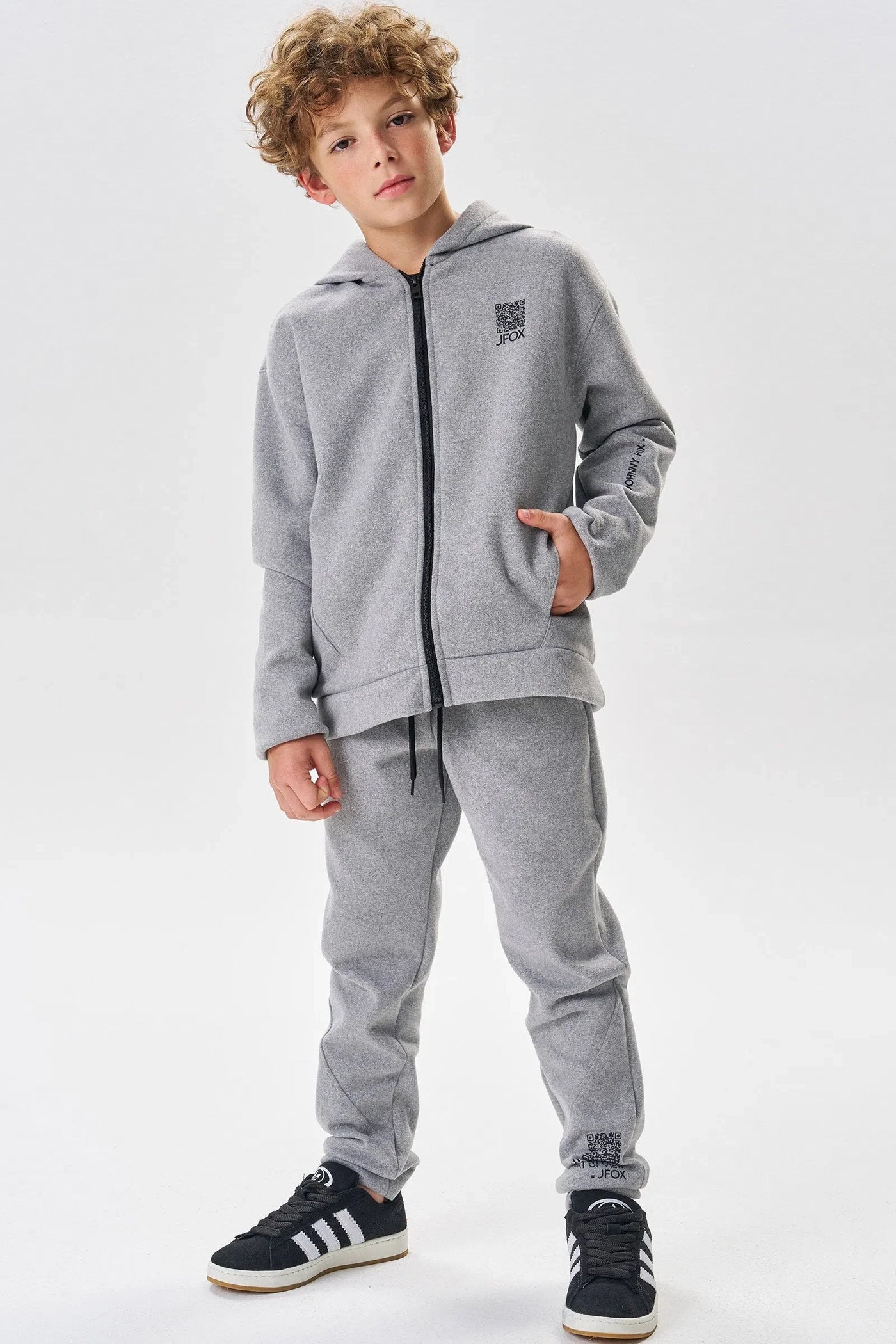 Calça Jogger em Neopeach 81061 Johnny Fox Teen Menino