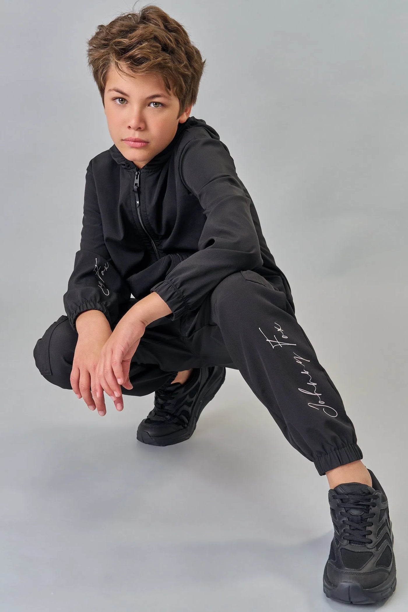 Calça Jogger em Nylon em Ergonômic com Elastano 79265 Johnny Fox Teen Menino