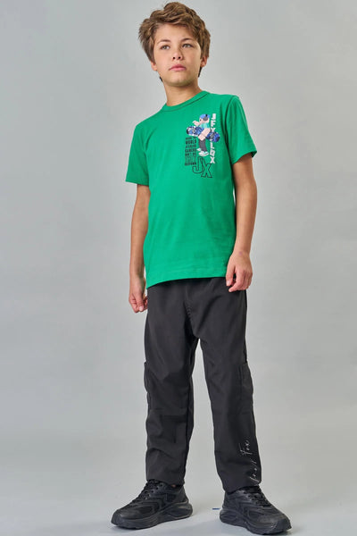 Calça Jogger em Nylon em Ergonômic com Elastano 79265 Johnny Fox Teen Menino
