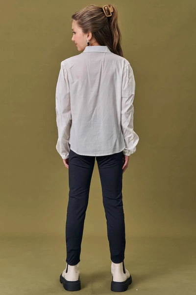 Calça Legging de Couro Sintético e Termoskin Peluciado 79112 Vic&Vicky Teen Menina