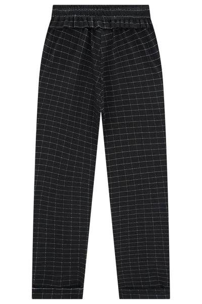 Calça Mom em Malha Grid de Viscose 79379 Vic&Vicky Teen Menina