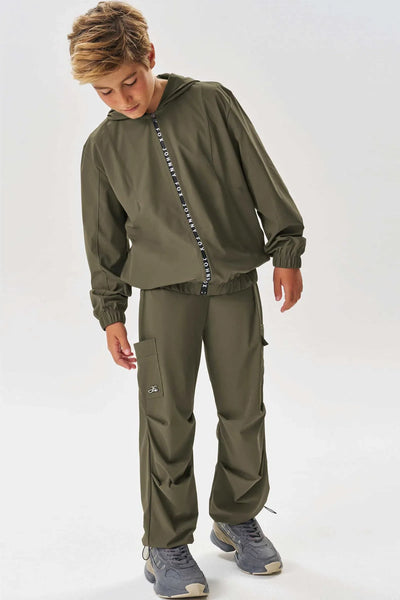 Calça Paraquedista Cargo em Nylon Ripstop com Proteção Uv 50+ com Elastano 80448 Johnny Fox Teen Menino