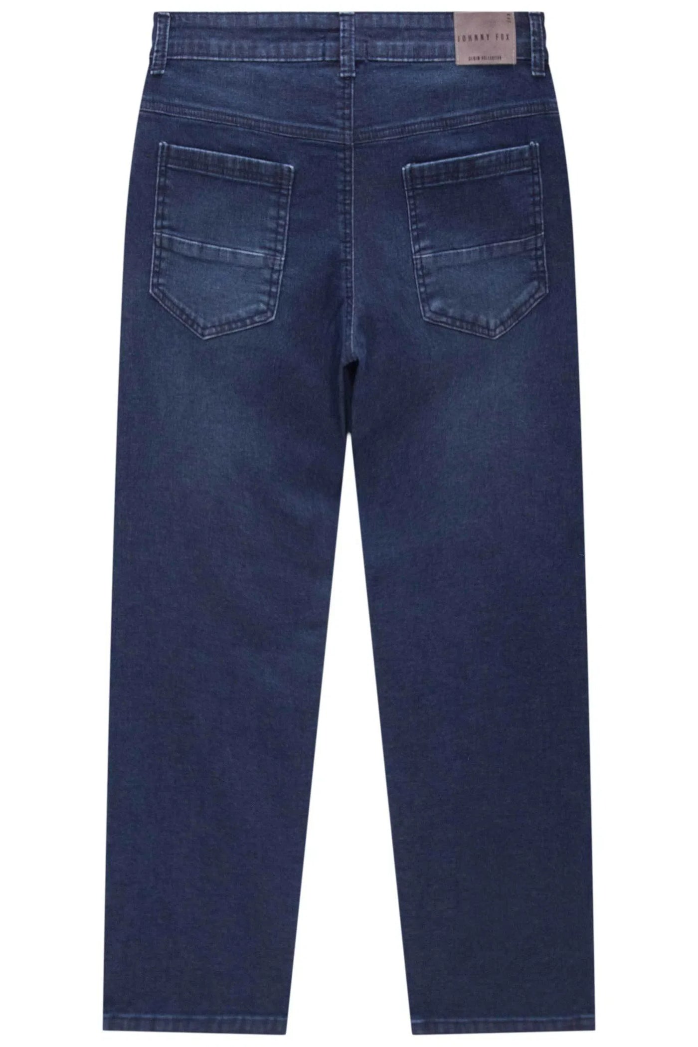 Calça Reta em Malha Jeans com Elastano 80538 Johnny Fox Teen Menino