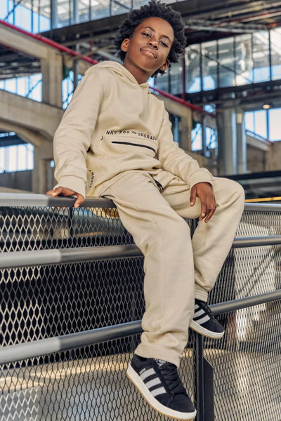 Calça Reta em Moletom com Pelúcia 81085 Johnny Fox Teen Menino