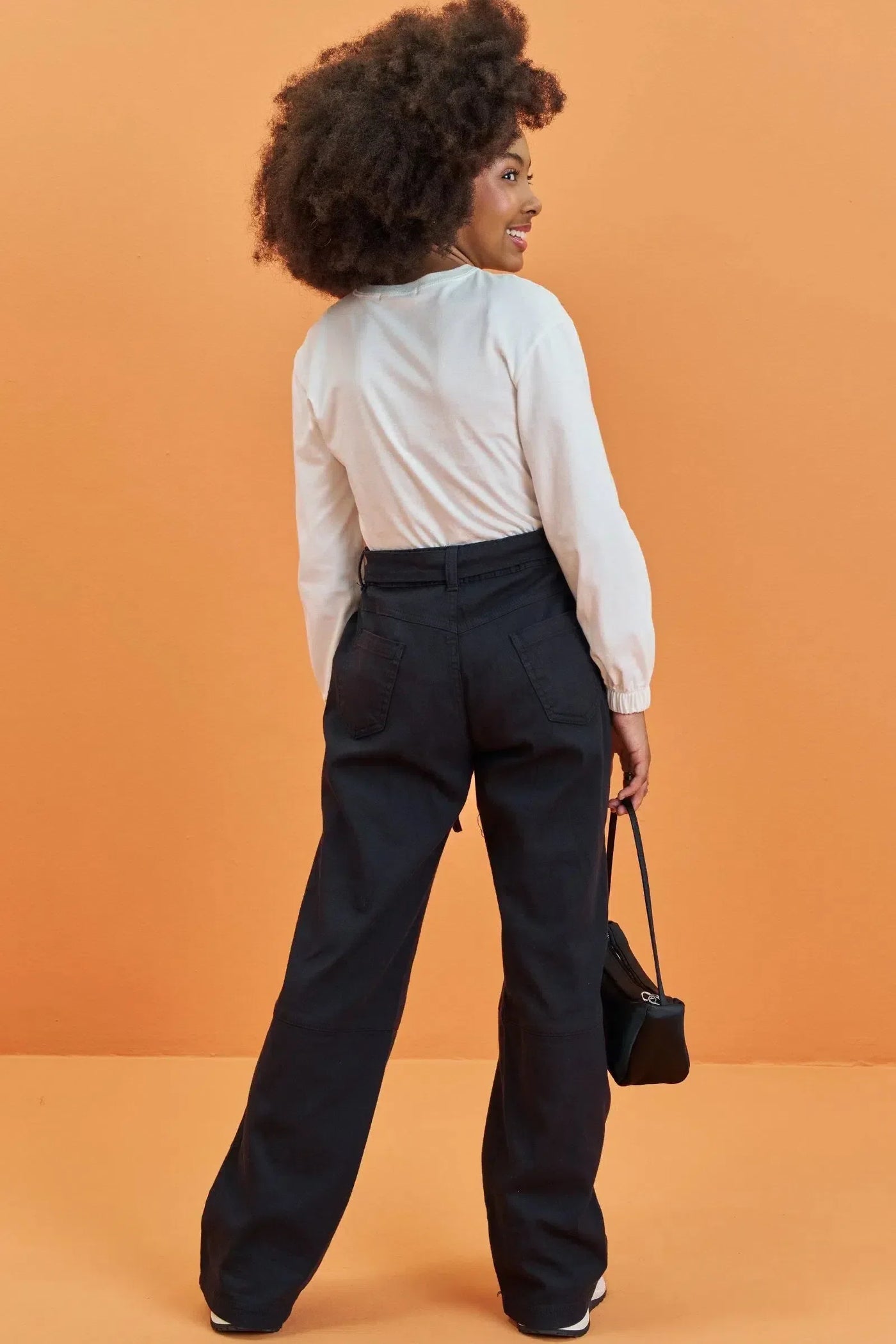 Calça Reta em Sarja com Elastano 79719 Lilimoon Teen Menina
