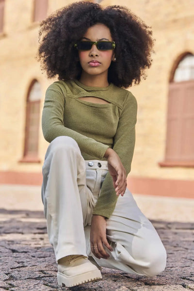Calça Reta em Sarja com Elastano 79719 Lilimoon Teen Menina