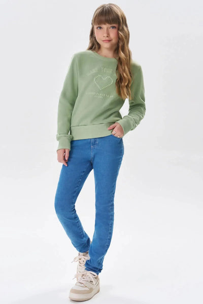 Calça Skinny em Jeans com Elastano 79833 Vic&Vicky Teen Menina
