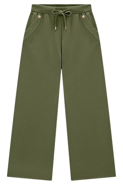Calça Wide em Moletom sem Pelúcia 79470 Lilimoon Teen Menina