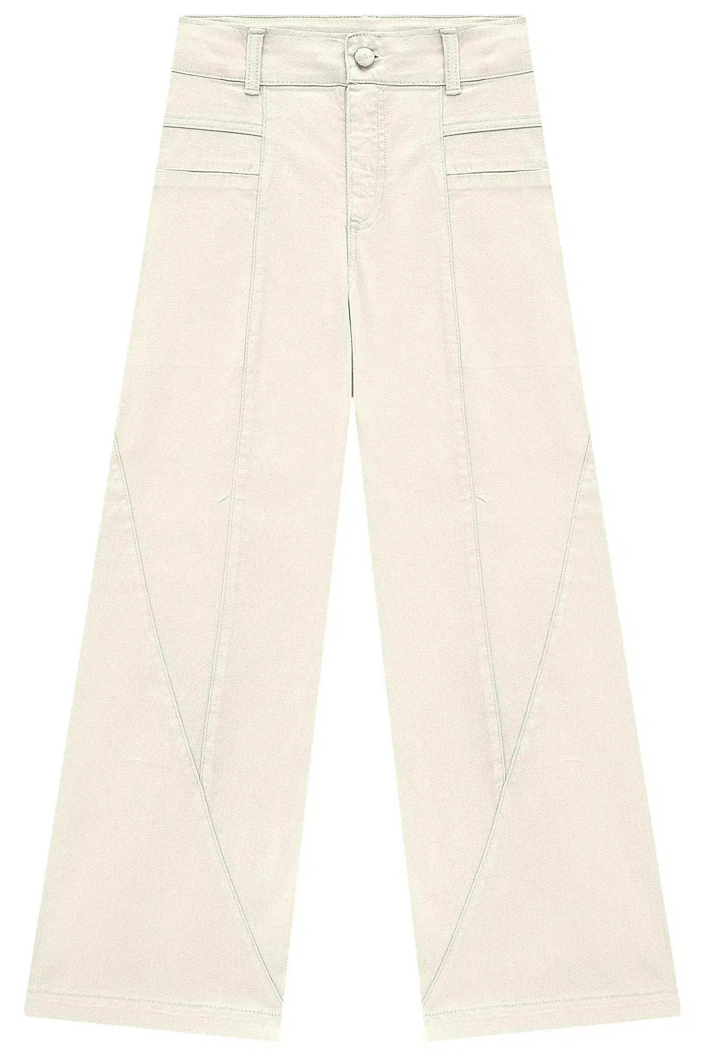 Calça Wide em Sarja Ônix 71303 Lilimoon