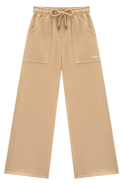 Calça Wide Leg em Moletom sem Pelúcia 79615 Vic&Vicky Teen Menina
