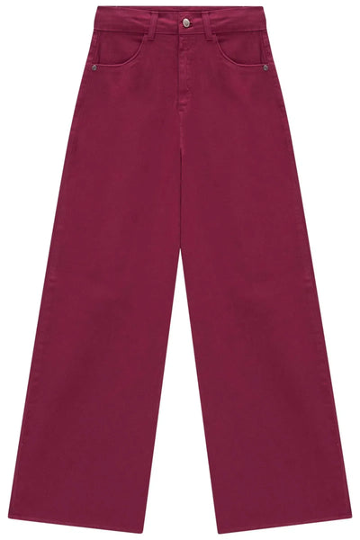 Calça Wide Leg em Sarja com Elastano 79817 Vic&Vicky Teen Menina