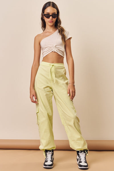 Calça Wide Leg Parachute em Sarja com Elastano 75150 Lilimoon