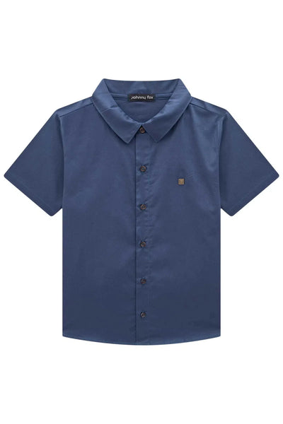 Camisa Teen Menino em Tricoline Paris com Elastano 82117 Johnny Fox