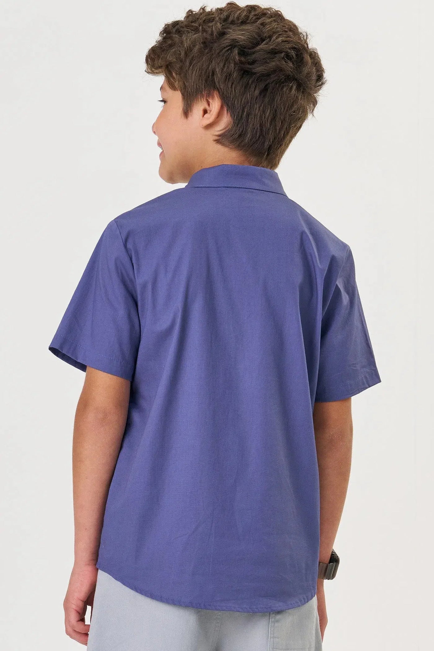 Camisa Teen Menino em Tricoline Paris com Elastano 82117 Johnny Fox