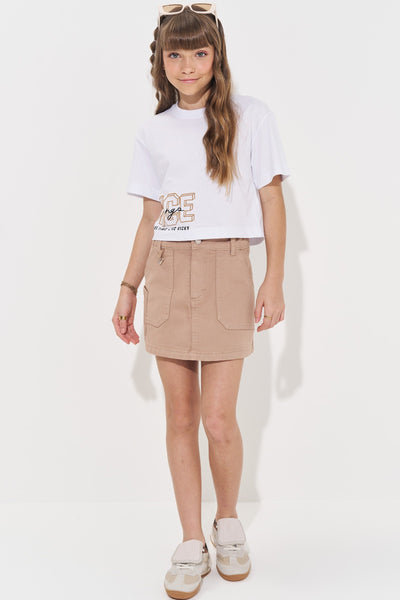 Camiseta Boxy Over em Meia Malha 82820 Vic&Vicky Teen Menina