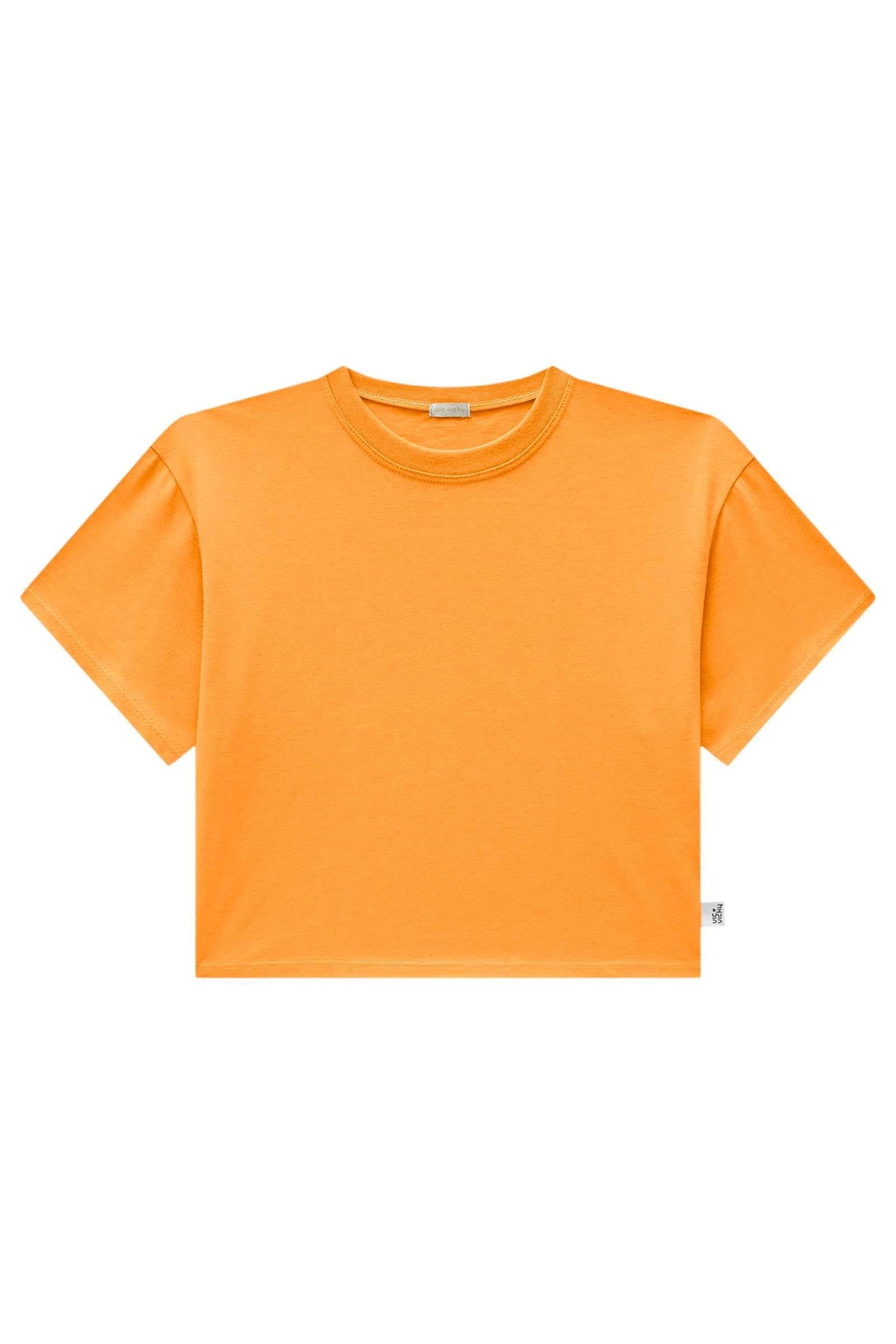 Camiseta Boxy Over em Meia Malha 83533 Vic&Vicky Teen Menina
