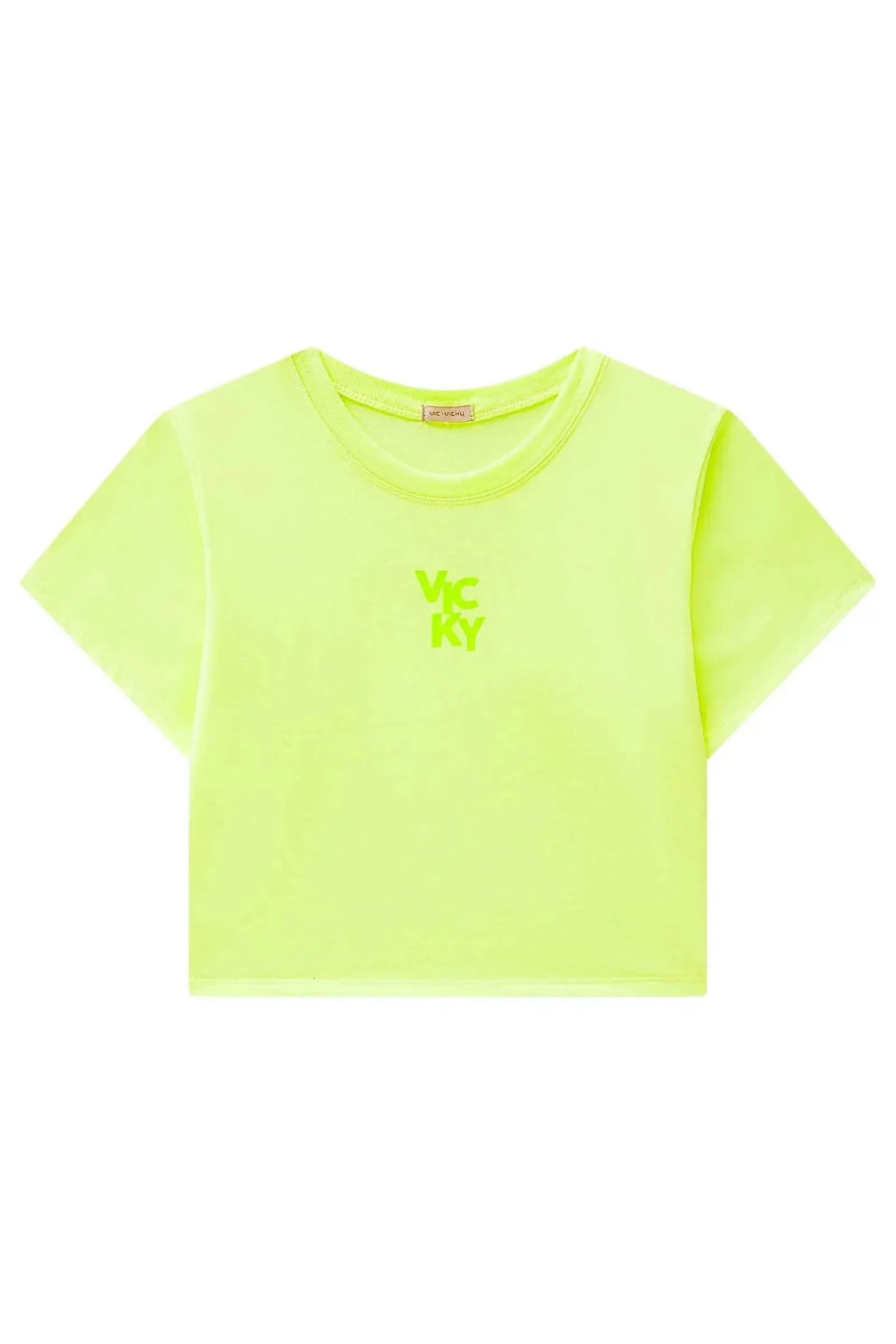 Camiseta Boxy Over em Meia Malha 87147 Vic&Vicky Teen Menina