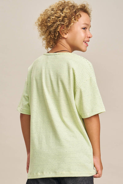 Camiseta em Cotton Listrado Fio Tinto 78248 Johnny Fox