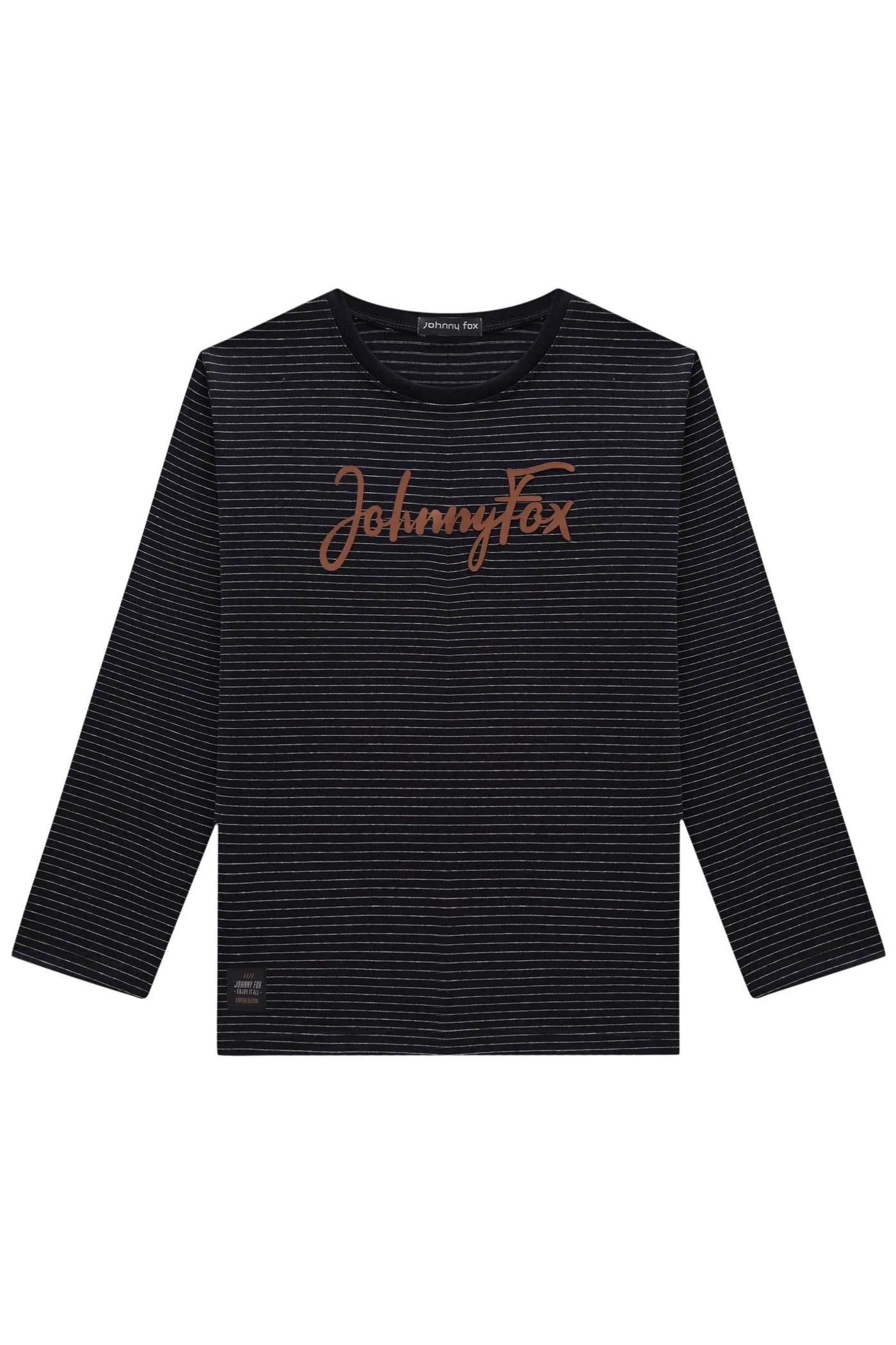 Camiseta em Cotton Listrado Fio Tinto 81363 Johnny Fox Teen Menino