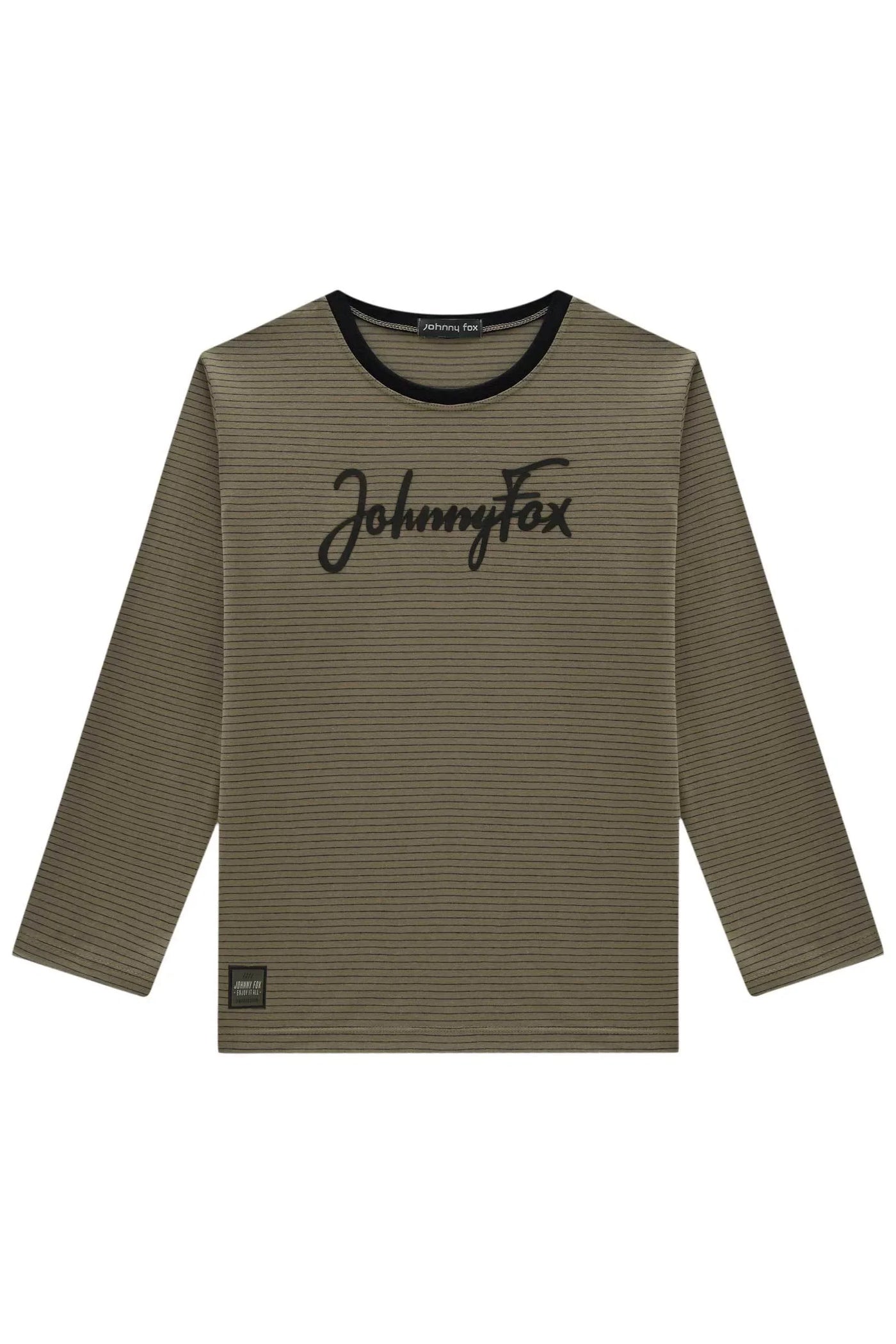 Camiseta em Cotton Listrado Fio Tinto 81363 Johnny Fox Teen Menino