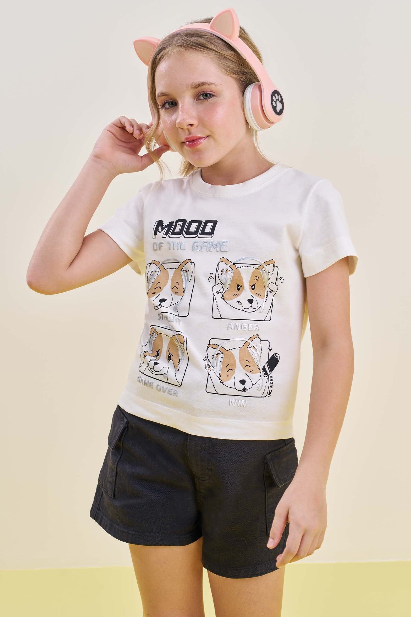 Camiseta em Meia Malha 85310 Vic&Vicky Teen Menina