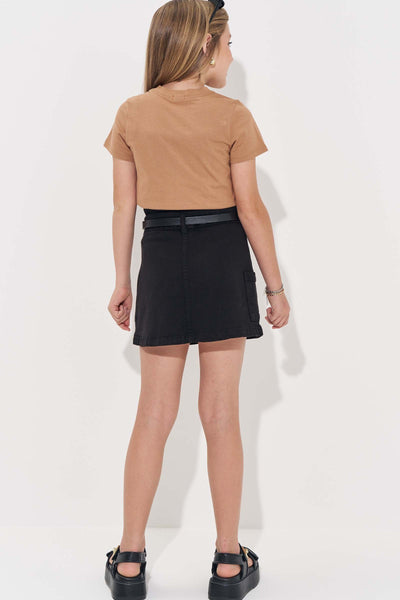 Cinto em PU com Fivela Dourada 85142 Vic&Vicky Teen Menina