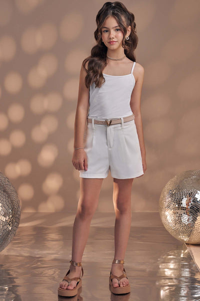 Cinto em PU com Fivela Dourada 85142 Vic&Vicky Teen Menina