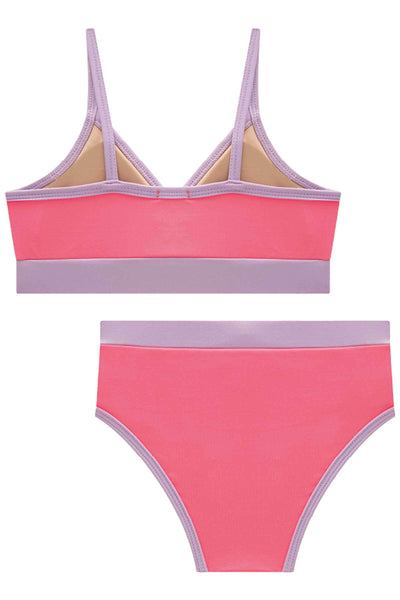 Conjunto de Biquini em Malha Uv Dry 50+ com Bojo Removível 82701 Vic&Vicky